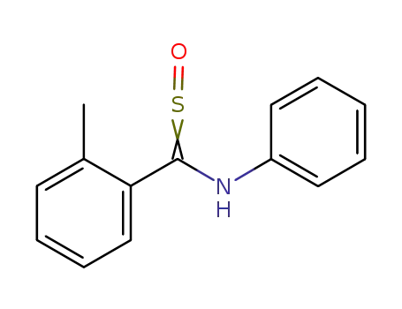 Molecular Structure of 96995-31-2 (N-[(2-methylphenyl)(sulfinyl)methyl]-N-phenylamine)
