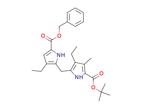 benzyl 5'-t-butoxycarbonyl-3,3'-diethyl-4'-methyl-2,2'-dipyrrylmethane-5-carboxylate