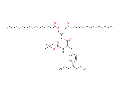 L-Phenylalanine,
4-[bis(2-chloroethyl)amino]-N-[(1,1-dimethylethoxy)carbonyl]-,
2-[(1-oxohexadecyl)oxy]-1-[[(1-oxohexadecyl)oxy]methyl]ethyl ester