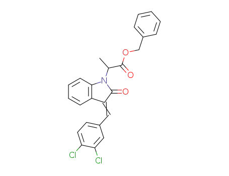2-{3-[1-(3,4-Dichloro-phenyl)-meth-(E)-ylidene]-2-oxo-2,3-dihydro-indol-1-yl}-propionic acid benzyl ester