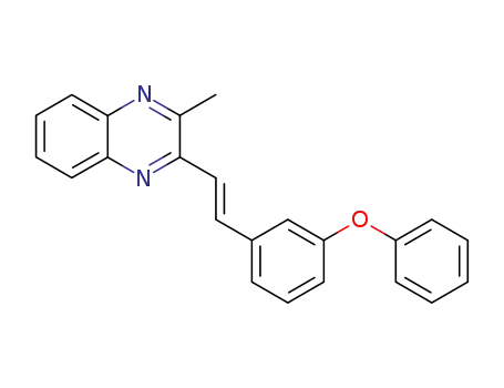 Quinoxaline, 2-methyl-3-[2-(3-phenoxyphenyl)ethenyl]-