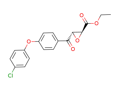 Molecular Structure of 83537-31-9 (ethyl trans-3-<4-(4-chlorophenoxy)benzoyl>glycidate)