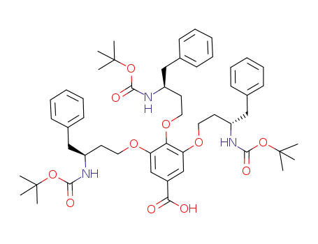 3,4,5-tris(3-N-(tert-butoxycarbonyl)amino-4-phenyl-1-butoxy)benzoic acid