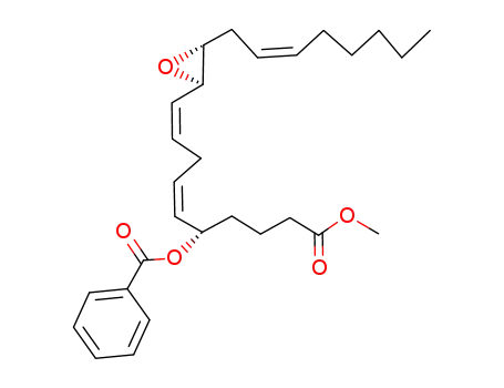 Benzoic acid (2Z,5Z)-(S)-1-(3-methoxycarbonyl-propyl)-6-[(2R,3R)-((Z)-3-oct-2-enyl)-oxiranyl]-hexa-2,5-dienyl ester