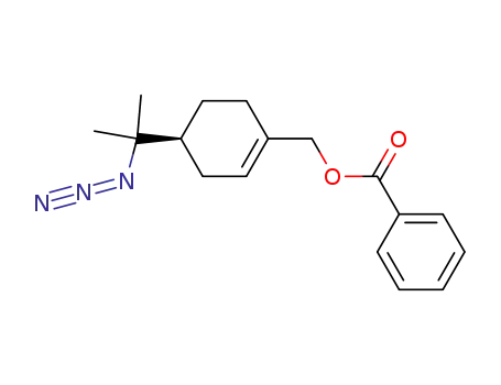 Benzoic acid (S)-4-(1-azido-1-methyl-ethyl)-cyclohex-1-enylmethyl ester