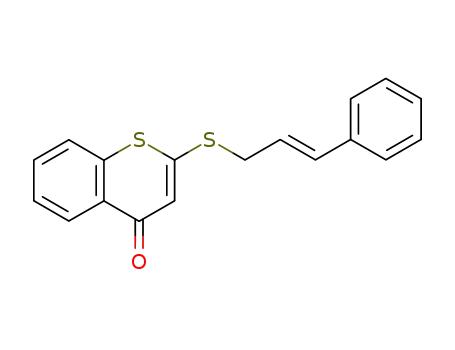 2-((E)-3-Phenyl-allylsulfanyl)-thiochromen-4-one