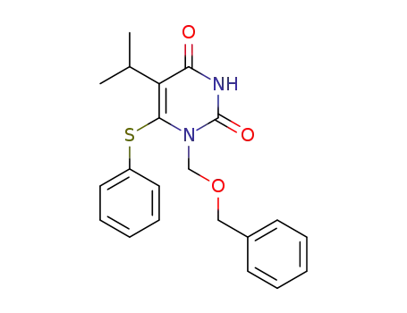 1-[(benzyloxy)methyl]-6-(phenylsulfanyl)-5-(propan-2-yl)pyrimidine-2,4(1H,3H)-dione