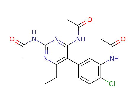 Acetamide,
N,N'-[5-[3-(acetylamino)-4-chlorophenyl]-6-ethyl-2,4-pyrimidinediyl]bis-