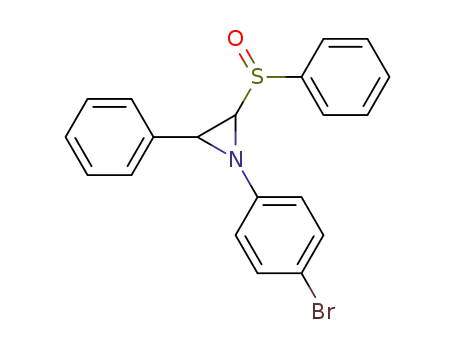 2-Benzenesulfinyl-1-(4-bromo-phenyl)-3-phenyl-aziridine