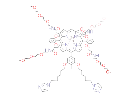 (SP-4-2)-([tetrakis[2-[2-(2-methoxyethoxy)ethoxy]ethyl] 4,4',4'',4'''-[10-(3,5-bis[[6-(1H-imidazol-1-yl)hexyl]oxy]-4-methylphenyl)-21H,23H-porphine-1,15-diylbis(benzene-2,1,3-triyldioxy)]tetrakis[butanamido]]<sup>(2-)</sup>-N<sup>(21)</sup>,N<sup>(22)</sup>,N<sup>(23)</sup>,N<sup>(24)</sup>)zinc(II)