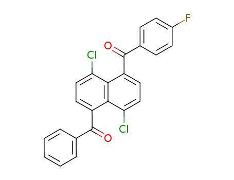 1,5-dichloro-4(benzoyl)-8-(p-fluorobenzoyl)naphthalene