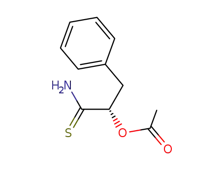 Molecular Structure of 101817-22-5 (Benzenepropanethioamide, a-(acetyloxy)-, (S)-)