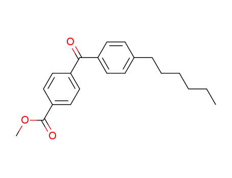 Molecular Structure of 108418-18-4 (methyl 4-(4-hexylbenzoyl)benzoate)