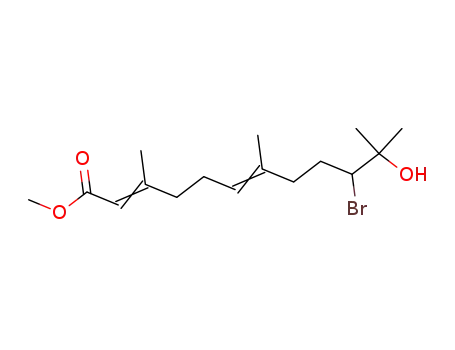 10- 브로 모 -11- 히드 록시 -3,7,11- 트리메틸 -2,6- 도데 카디 엔 산 메틸 에스테르