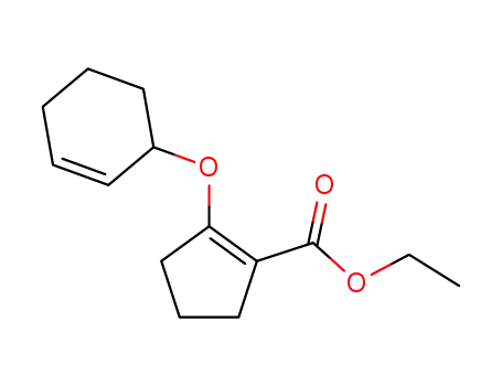 1-Cyclopentene-1-carboxylic acid, 2-(2-cyclohexen-1-yloxy)-, ethyl ester