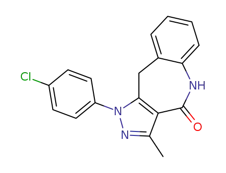 1-methyl-3-(4-chlorophenyl)-9,10-dihydro-4H-pyrazolo<4,5-c><1>benzazepin-10-one
