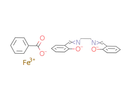 Fe<sup>(3+)</sup>*(OC<sub>6</sub>H<sub>4</sub>CHNCH<sub>2</sub>)2<sup>(2-)</sup>*C<sub>6</sub>H<sub>5</sub>CO<sub>2</sub><sup>(1-)</sup>=[Fe((OC<sub>6</sub>H<sub>4</sub>CHNCH<sub>2</sub>)2)(OCOC<sub>6</sub>H<sub>5</sub>)]