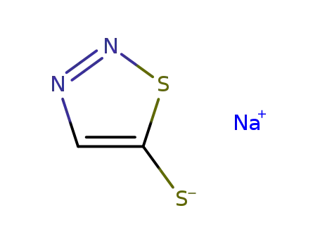 Molecular Structure of 75849-83-1 (5-Mercapto-1,2,3-thiadiazole sodium salt)