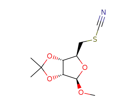 methyl 5-deoxy-2,3-O-isopropylidene-5-thiocyanato-β-D-ribofuranoside
