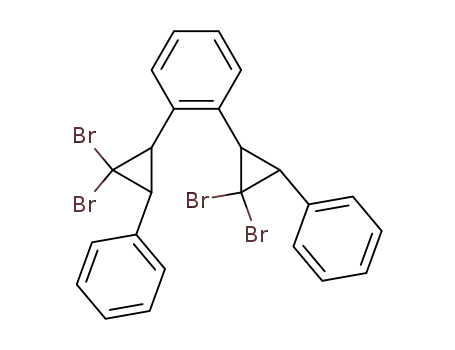meso-1,2-Bis(2,2-dibrom-t-3-phenyl-r-1-cyclopropyl)benzol