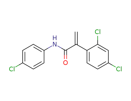 Molecular Structure of 108664-50-2 (N-(4-chlorophenyl)-2-(2,4-dichlorophenyl)prop-2-enamide)
