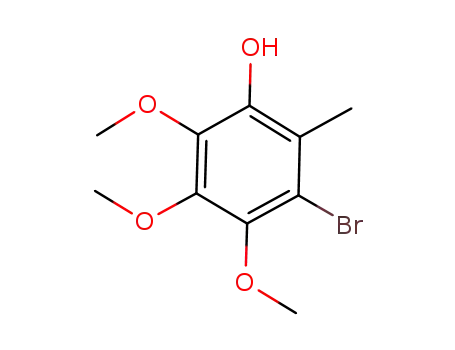 Molecular Structure of 918799-14-1 (3-Bromo-4,5,6-trimethoxy-2-methylphenol)