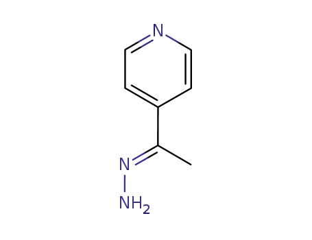 Molecular Structure of 78904-88-8 (Ethanone, 1-(4-pyridinyl)-, hydrazone)
