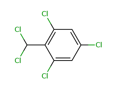 Molecular Structure of 28744-45-8 (2,4,6-Trichlorobenzylidene dichloride)