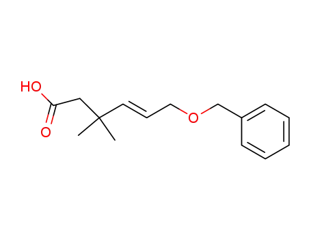 4-Hexenoic acid, 3,3-dimethyl-6-(phenylmethoxy)-, (E)-