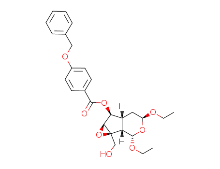 4-Benzyloxy-benzoic acid (1aS,1bS,2S,4S,5aR,6S,6aS)-2,4-diethoxy-1a-hydroxymethyl-octahydro-1,3-dioxa-cyclopropa[a]inden-6-yl ester