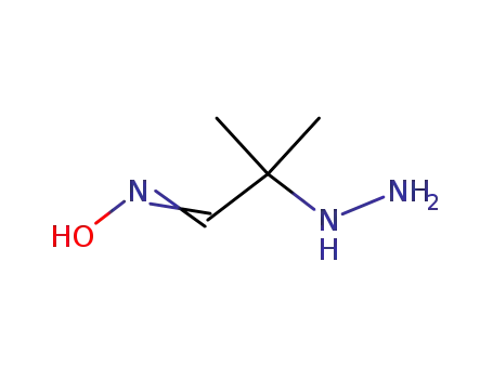 Propanal, 2-hydrazino-2-methyl-, oxime