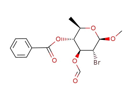 Methyl-4-O-benzoyl-2-brom-2,6-didesoxy-3-O-formyl-β-D-glucopyranosid