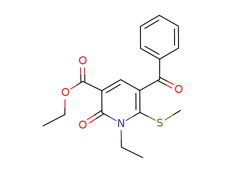 5-benzoyl-3-ethoxycarbonyl-1-ethyl-6-methylthio-1,2-dihydropyridin-2-one