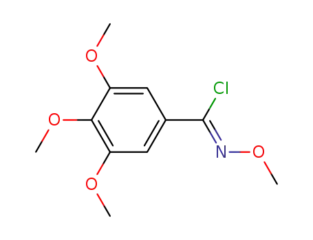 Molecular Structure of 140463-01-0 ((Z)-N,3,4,5-tetramethoxybenzenecarboximidoyl chloride)