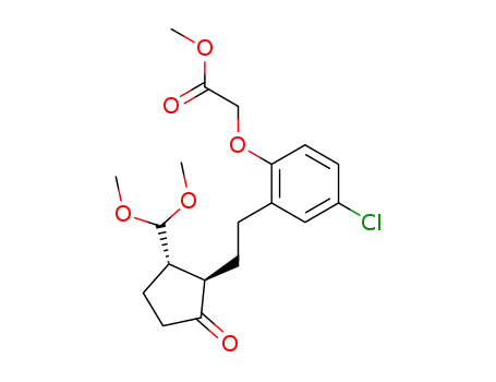 Acetic acid,
[4-chloro-2-[2-[2-(dimethoxymethyl)-5-oxocyclopentyl]ethyl]phenoxy]-,
methyl ester, trans-