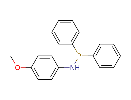 Molecular Structure of 21612-60-2 (P-4-methoxyphenylamino-P,P-diphenylphosphane)