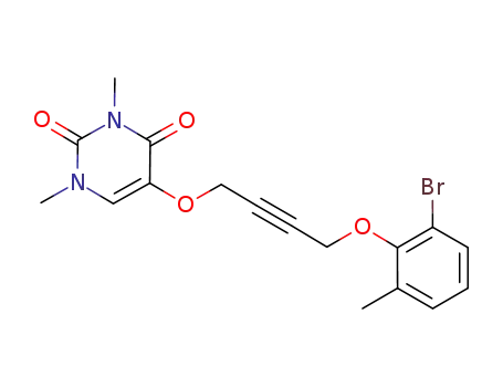 5-({4-[(2-bromo-6-methylphenyl)oxy]but-2-ynyl}oxy)-1,3-dimethyl-1,2,3,4-tetrahydropyrimidine-2,4-dione