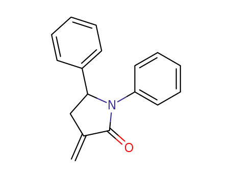 Molecular Structure of 98351-65-6 (3-methylene-1,5-diphenyl-2-pyrrolidinone)