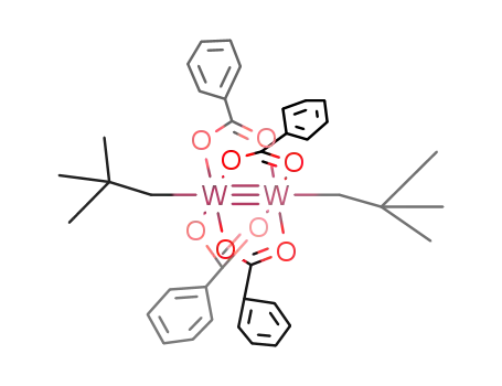 W<sub>2</sub>(neopentyl)2(O<sub>2</sub>CPh)4