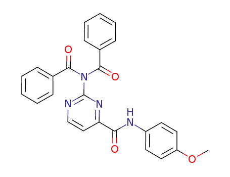 2-dibenzoylaminopyrimidine-4-carboxy-(4-methoxyphenyl)amide