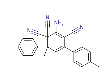 2,4-Cyclohexadiene-1,1,3-tricarbonitrile,
2-amino-6-methyl-4,6-bis(4-methylphenyl)-
