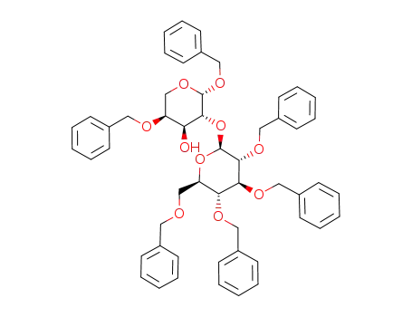 benzyl 4-O-benzyl-2-O-(2,3,4,6-tetra-O-benzyl-β-D-glucopyranosyl)-β-L-arabinopyranoside