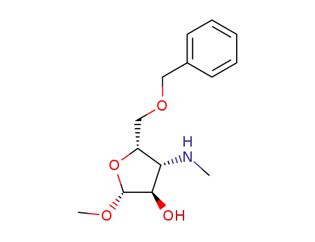 methyl 5-O-benzyl-3-deoxy-3-methylamino-β-D-xylofuranoside