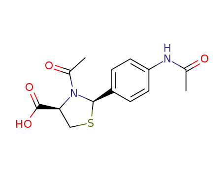 (2R,4R)-3-Acetyl-2-(4-acetylamino-phenyl)-thiazolidine-4-carboxylic acid
