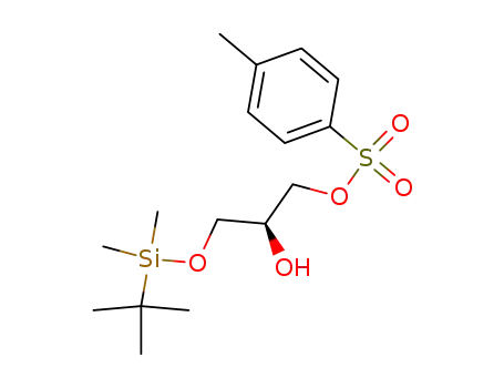 Molecular Structure of 138481-20-6 (1,2-Propanediol, 3-[[(1,1-dimethylethyl)dimethylsilyl]oxy]-,
1-(4-methylbenzenesulfonate), (S)-)