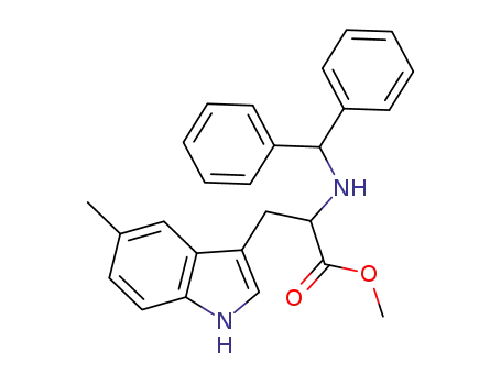 2-(Benzhydryl-amino)-3-(5-methyl-1H-indol-3-yl)-propionic acid methyl ester