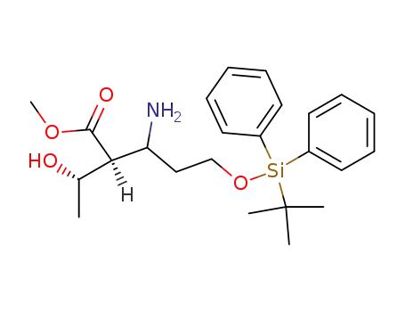 (S)-3-Amino-5-(tert-butyl-diphenyl-silanyloxy)-2-((S)-1-hydroxy-ethyl)-pentanoic acid methyl ester