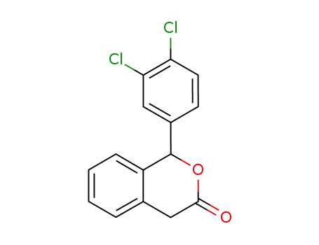 Molecular Structure of 126812-67-7 (3H-2-Benzopyran-3-one, 1-(3,4-dichlorophenyl)-1,4-dihydro-)