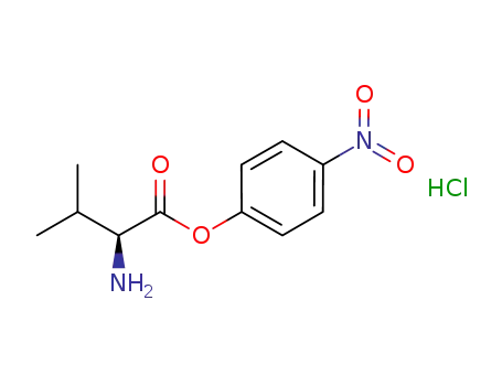 Molecular Structure of 81086-53-5 (L-Valine, 4-nitrophenyl ester, monohydrochloride)