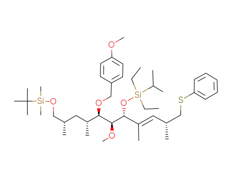 1-[(E)-(1R,2S,3R,6R)-1-[(1R,3S)-4-(tert-Butyl-dimethyl-silanyloxy)-1,3-dimethyl-butyl]-3-(diethyl-isopropyl-silanyloxy)-2-methoxy-4,6-dimethyl-7-phenylsulfanyl-hept-4-enyloxymethyl]-4-methoxy-benzene